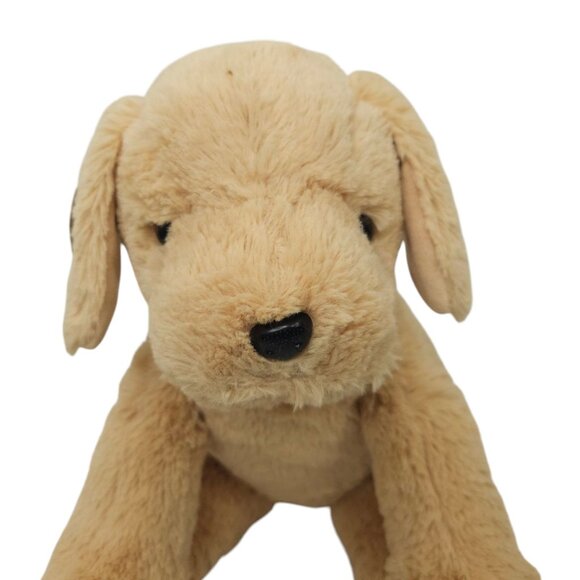 Bear Factory Puppy Dog 16" Plush Brown Eyes Stuffed Animal Toy Tan Carnival - Picture 2 of 14